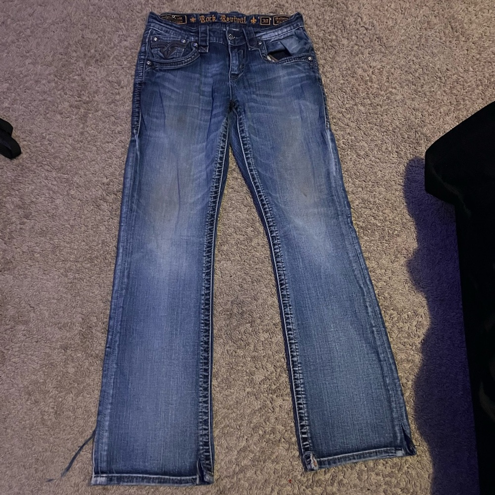Rock Revival Blue Straight Leg Jeans